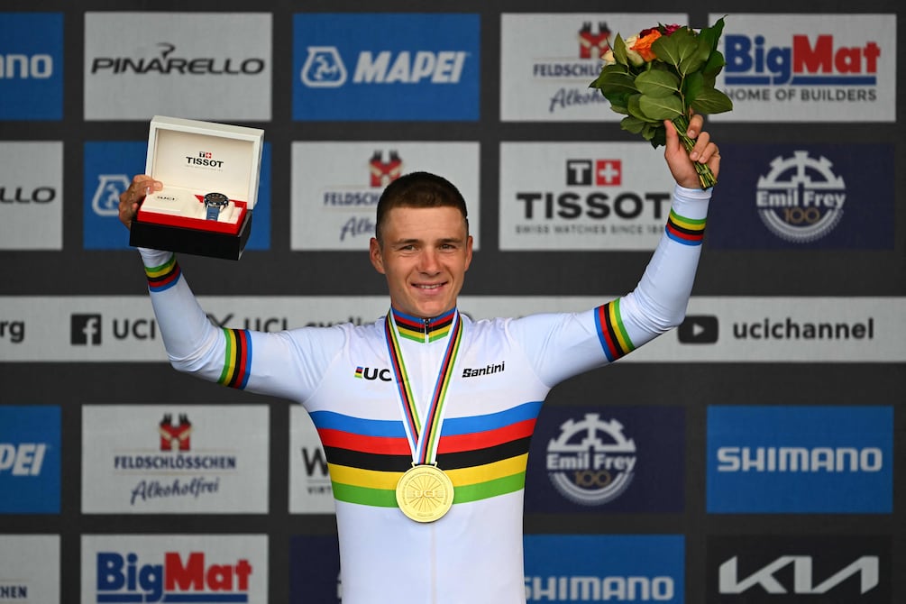 Belga Remco Evenepoel revalida el título de campeón de contrarreloj en Mundial de Ciclismo de Zúrich 2024 | Otros Deportes | Deportes