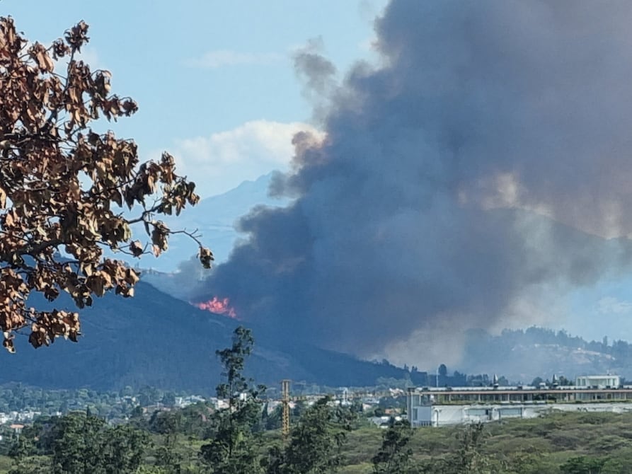 Incendio forestal se reporta en el cerro Ilaló | Ecuador | Noticias