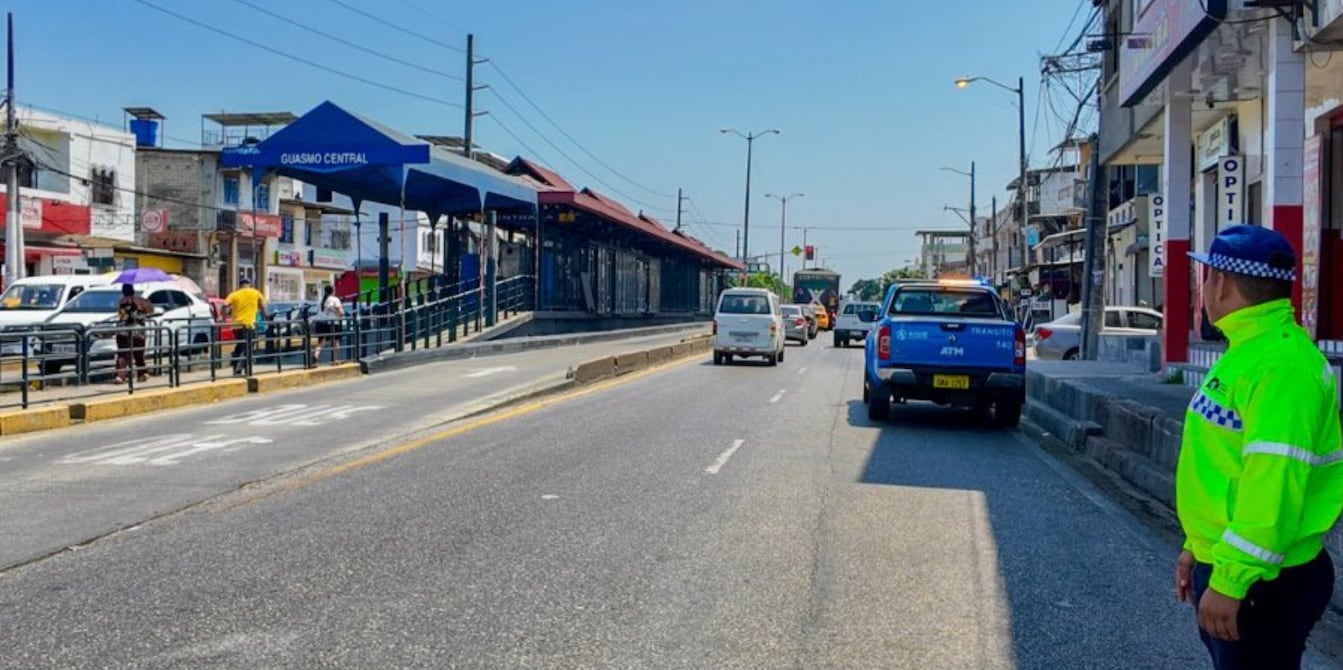 Un tramo del carril exclusivo de la Metrovía será compartido durante obras en av. Domingo Comín | Comunidad | Guayaquil