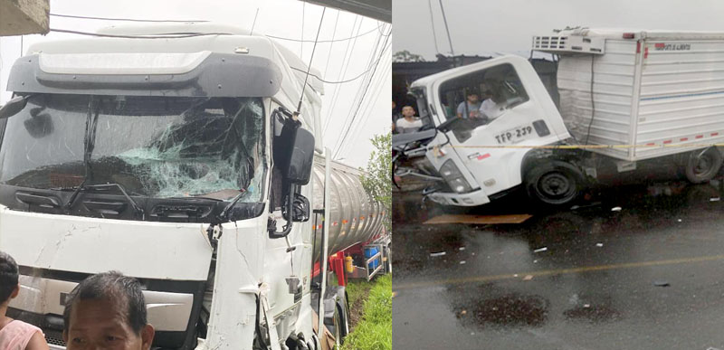 Choque de dos vehículos en vía de Tumaco dejó dos muertos