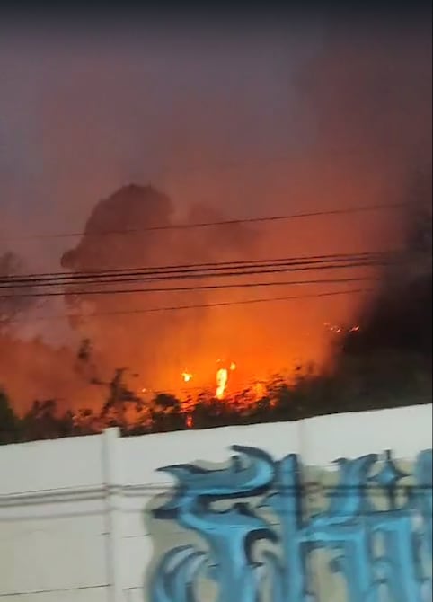 Controlan incendio forestal en la avenida del Bombero, con dirección a la vía a la costa | Comunidad | Guayaquil