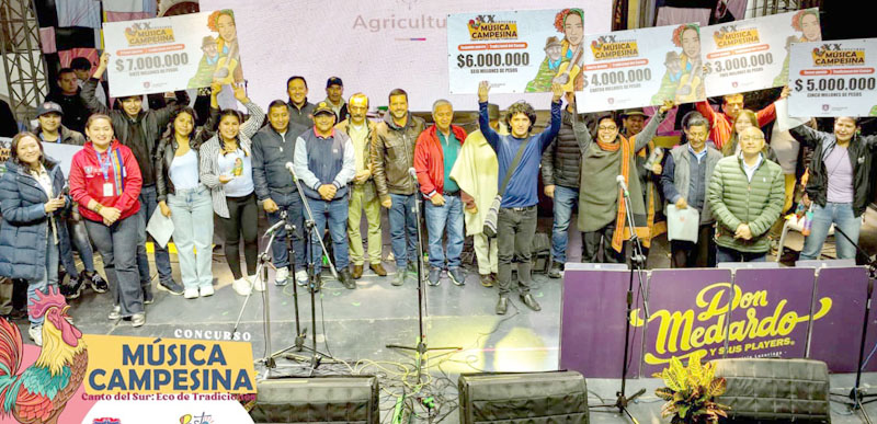 Estos fueron los ganadores del concurso de música campesina en Pasto