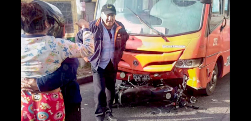 Joven falleció tras chocar moto con un bus en Pasto