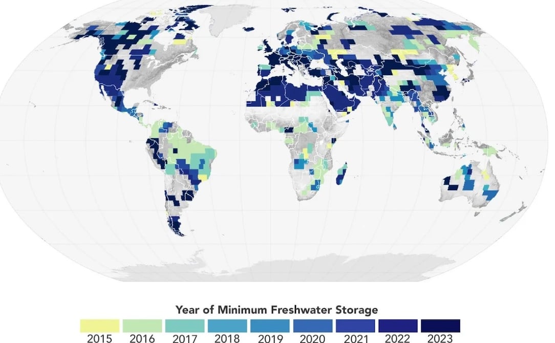 Registran caída abrupta de los niveles mundiales de agua dulce | Ecología | La Revista