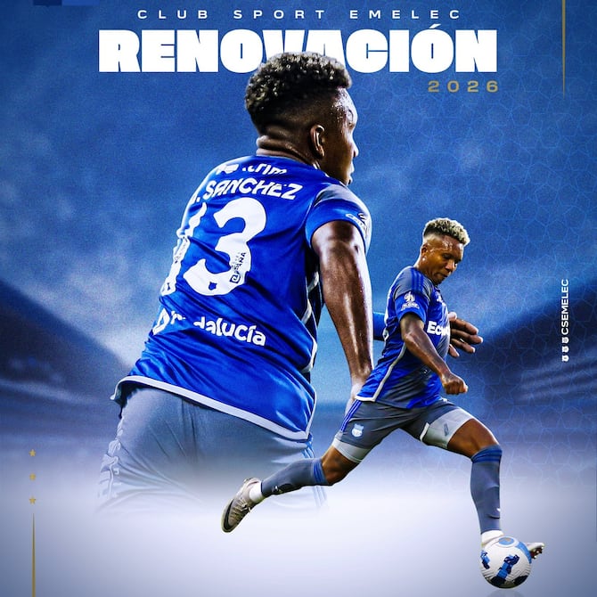 Emelec asegura a Jhon Jairo Sánchez hasta diciembre de 2026 | Campeonato Nacional | Deportes