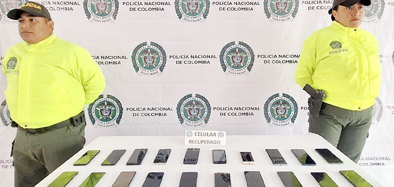 En Pasto así recuperan celulares la Policía Nacional